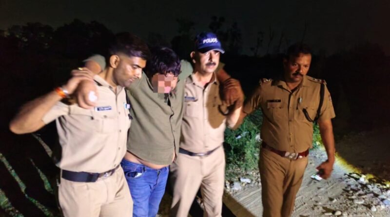 नयागांव क्षेत्र में बदमाशों के साथ हुई मुठभेड में राजस्थान का एक बदमाश हुआ घायल, एक अन्य को पुलिस ने किया गिरफ्तार