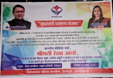 महिला सशक्तिकरण एवं बाल विकास मंत्री रेखा आर्या ने किये 4 करोड़ 39 लाख खातों में ट्रांसफर