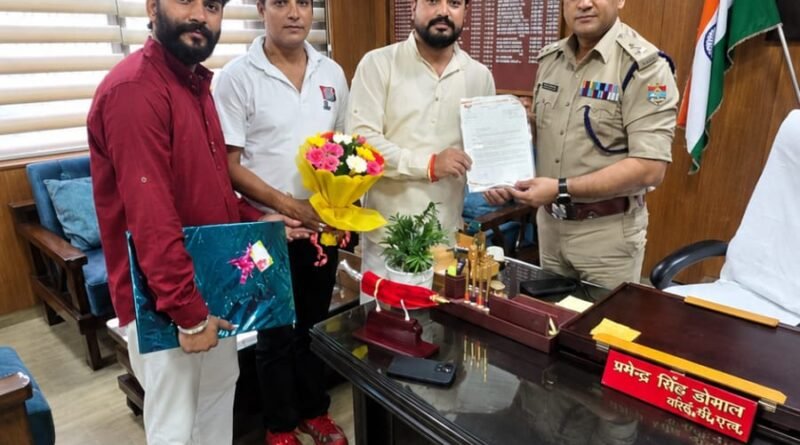 भारतीय जनता युवा मोर्चा ने एसएसपी देहरादून को सौंपा नशा मुक्ति अभियान संबंधी ज्ञापन